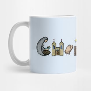 Christian symbols Mug